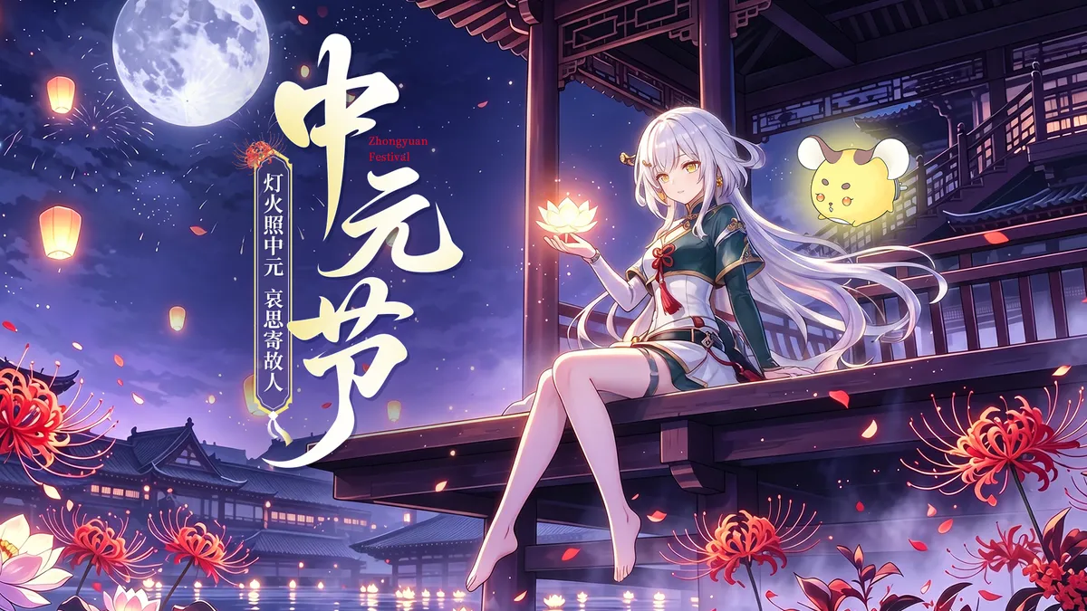 佳节好礼 灯火照中元，哀思寄故人